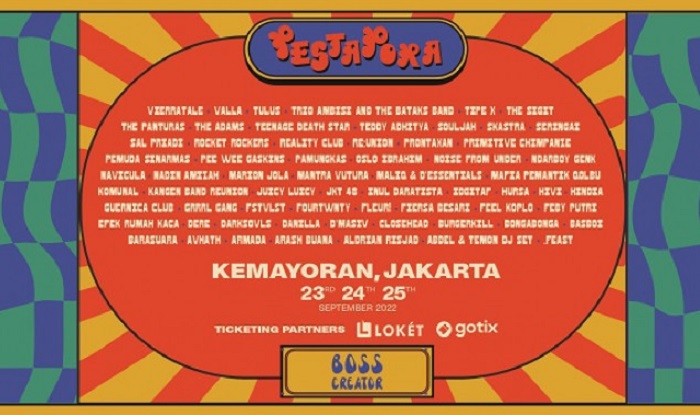 Festival Pesta Pora 2022 hadir selama tiga hari, pada tanggal 23, 24, dan 25 September 2022 mendatang.
