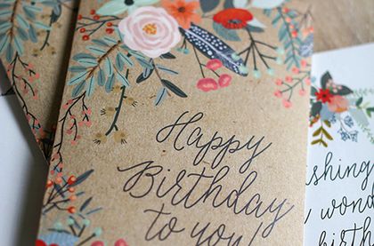 Easy Handmade Greeting Cards For Birthday