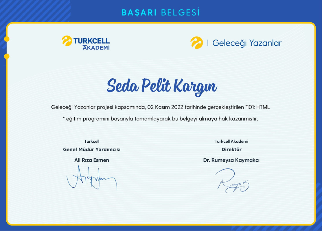 Seda Pelit Kargın-Web Programlama101-1