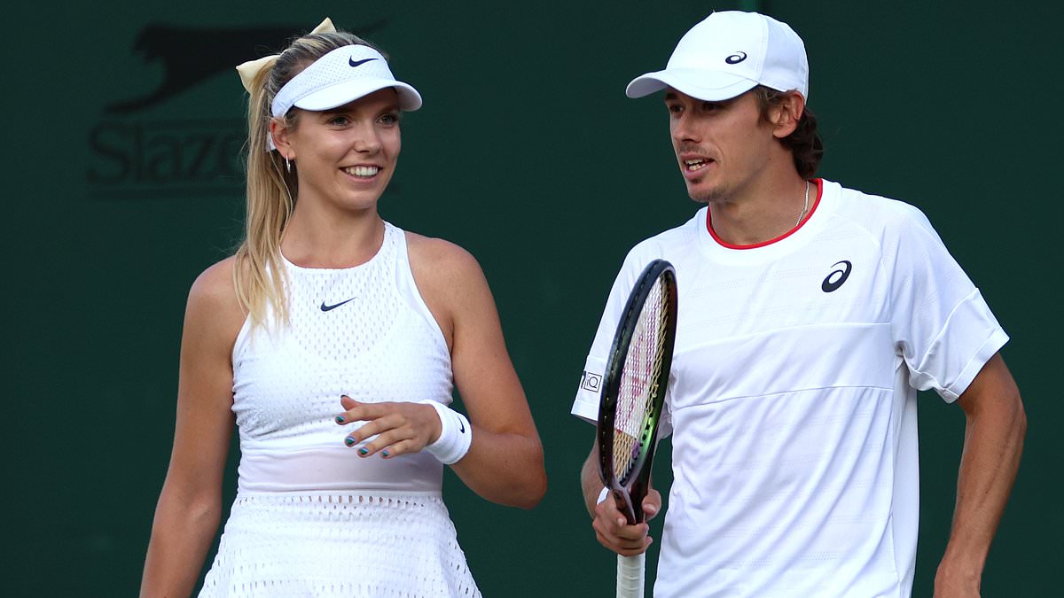 Katie Boulter with Alex