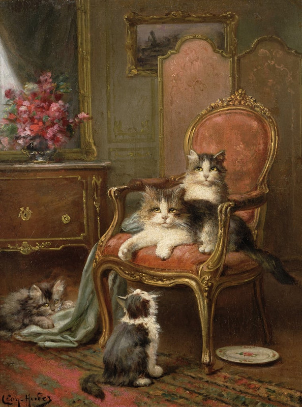 Leon-Charles-Huber-The-Favourite-Chair-Meister-Drucke-241618