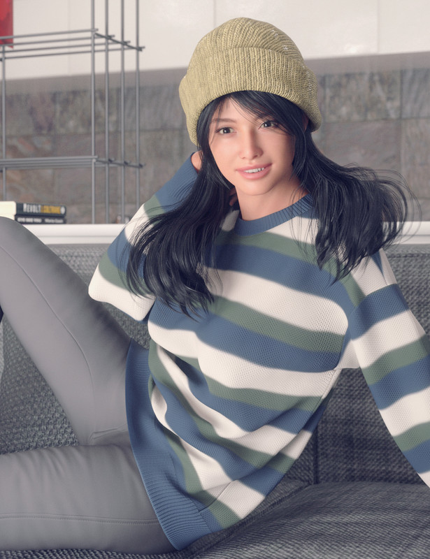 JL Alice Hair for Genesis 9 Feminine