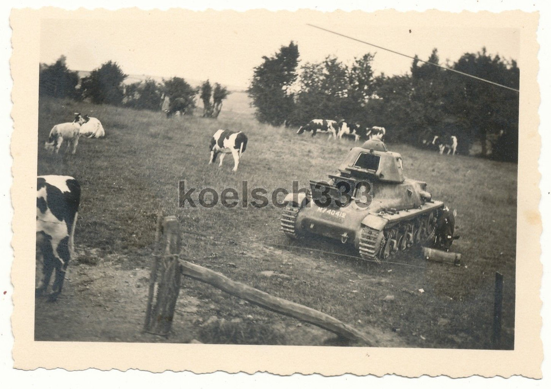 Foto französischer Char Hotchkiss Panzer Wehrmac