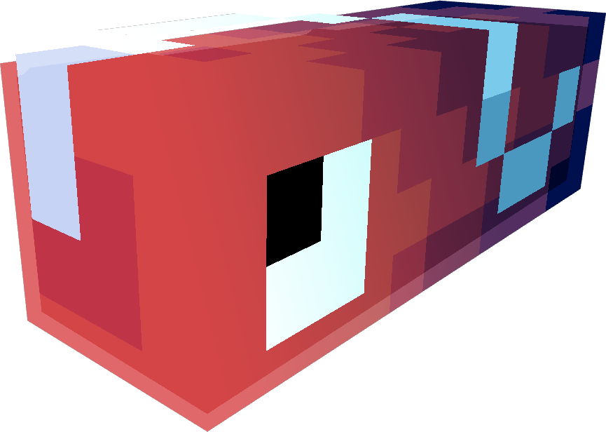 Red Worm on a String Minecraft Skin