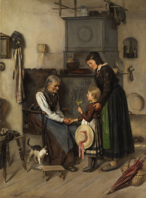 Franz_Erdmann_Häussler_Kleine_Gratulantin_1874