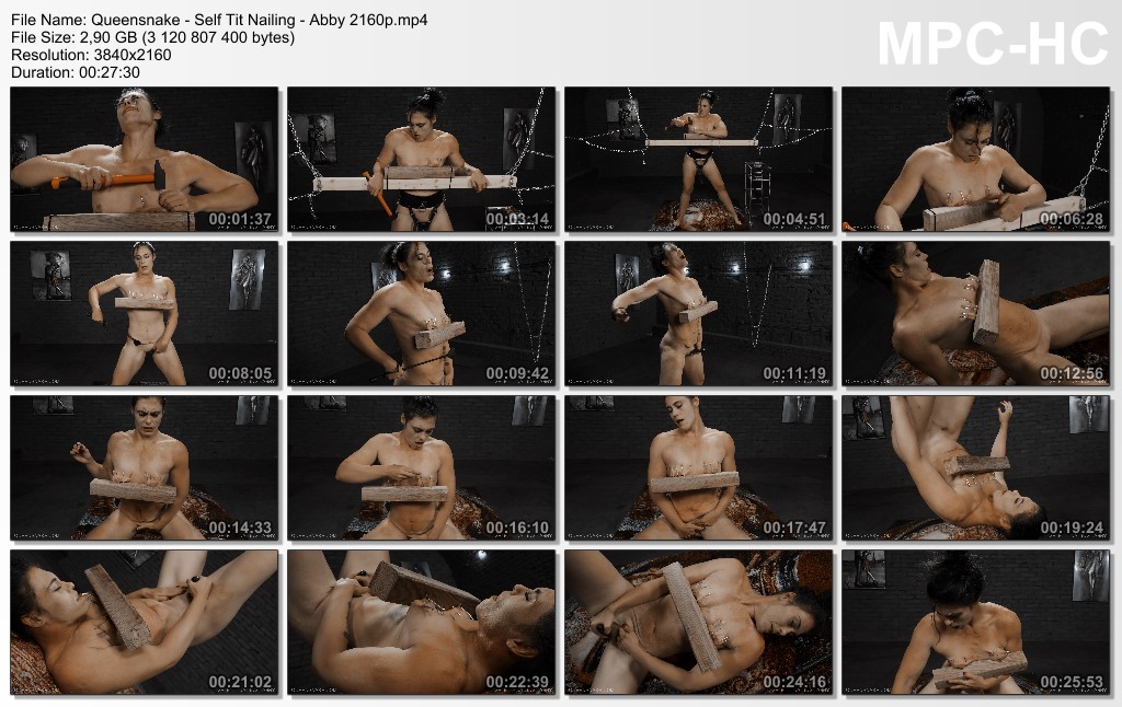 Queensnake Self Tit Nailing Abby 2160p mp4