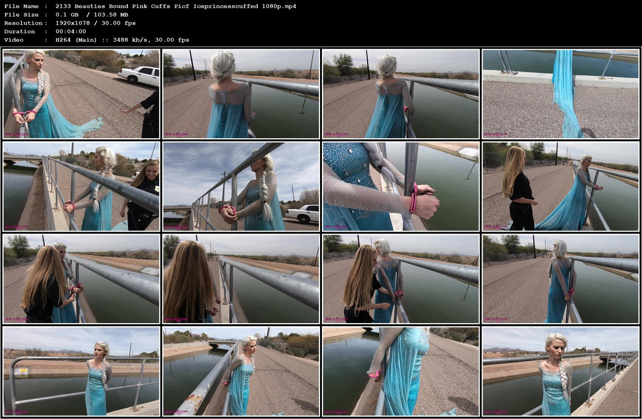 2133 Beauties Bound Pink Cuffs Picf Iceprincesscuffed 1080p mp4