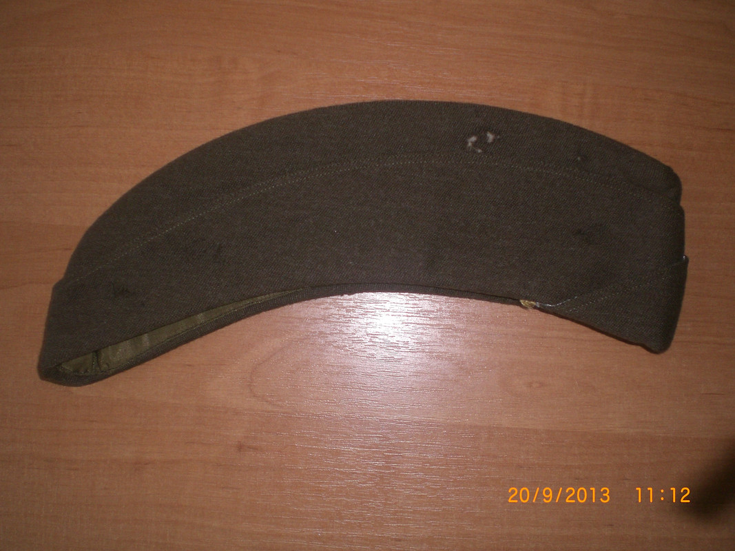 16 - Gorro Guarnicion O.D. WAC ( Cuerpo Mujeres Ejercito ) Sin piping