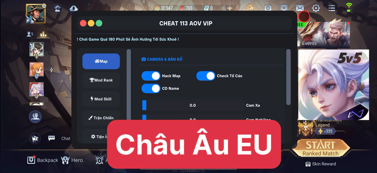 LQ IOS | Sever Châu Âu EU