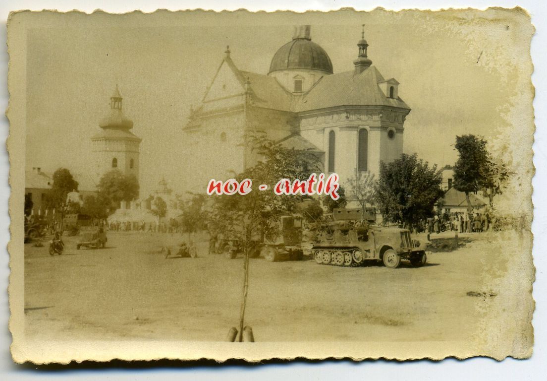 Ostfront Russland Sd.Kfz mit Anhänger Krad Wehrm