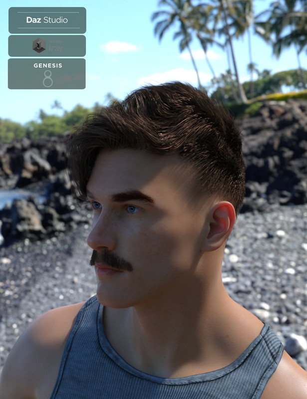 Enzonio Hair Kit for Genesis 8 Male(s)