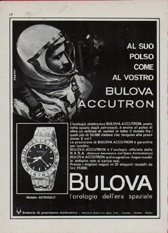 Accutron X-15 Astronaut Advert Overseas