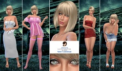Nancy Landgraab realm of oblivion - townies custom character Sims 4 CAS outfit preview - thumbnail