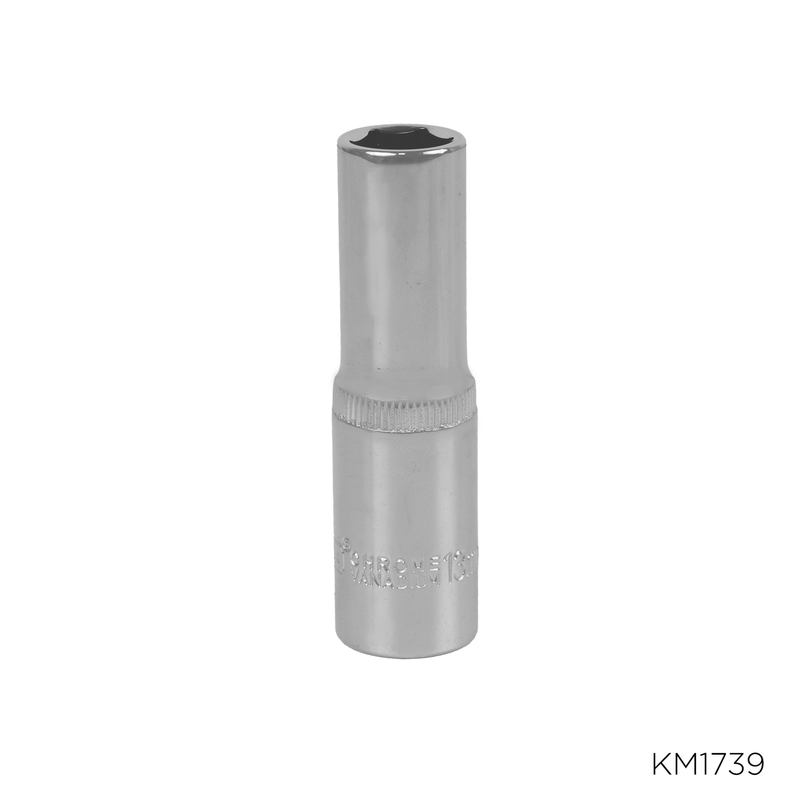 DADOS LARGO CROMADO CRV 1/2" DR 13MM  KAMASA