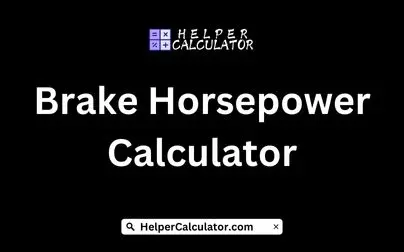 Brake Horsepower Calculator