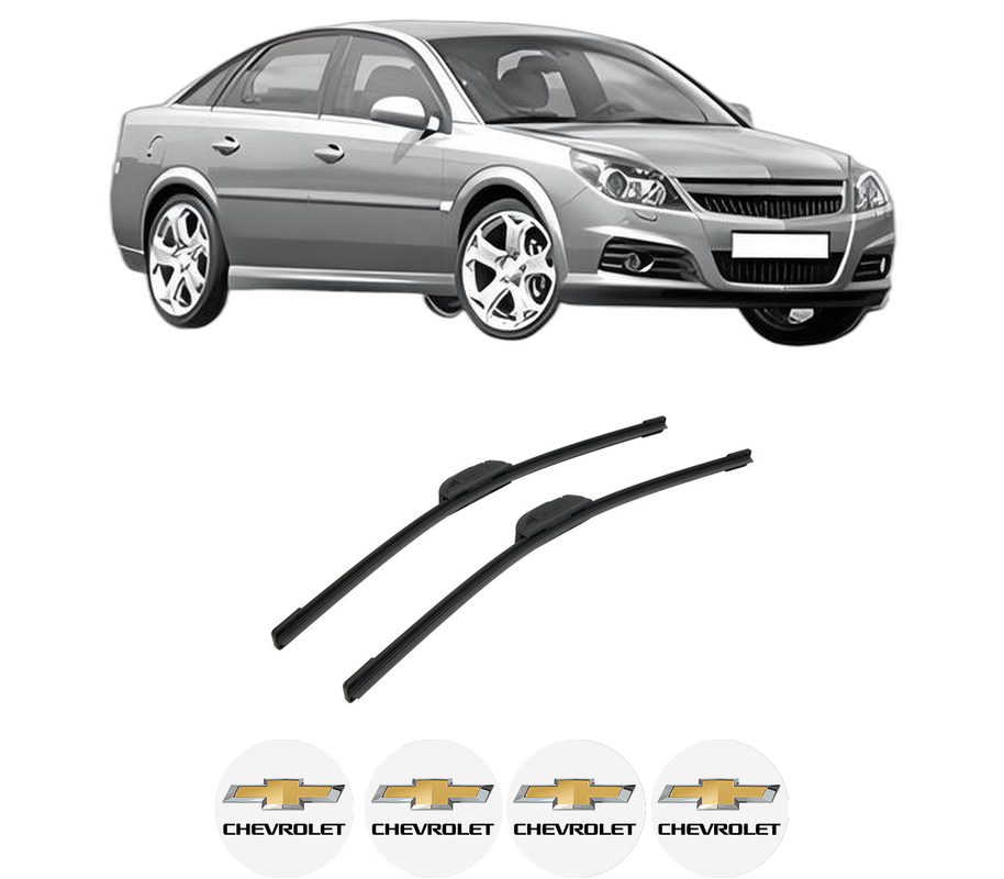 Set stergatoare auto CHEVROLET VECTRA din 1998-2005, pentru parbriz auto, 2 bucati, Bosch Aerotwin Retrofit, din cauciuc siliconat rezistent, 4 Stickere Auto CHEVROLET