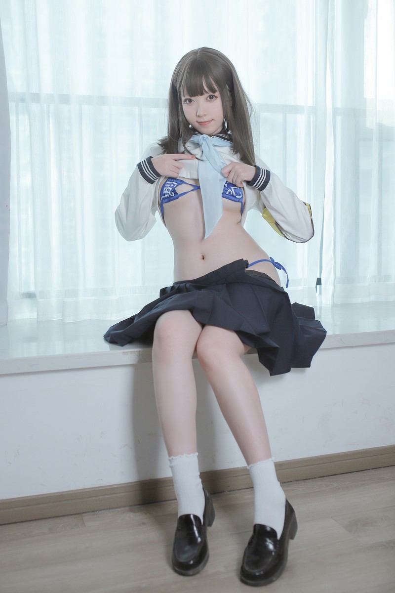 Asagiriai（愛ちゃん）风纪委员Cosplay写真图集 制服主题高清图集 40P (443MB)插图