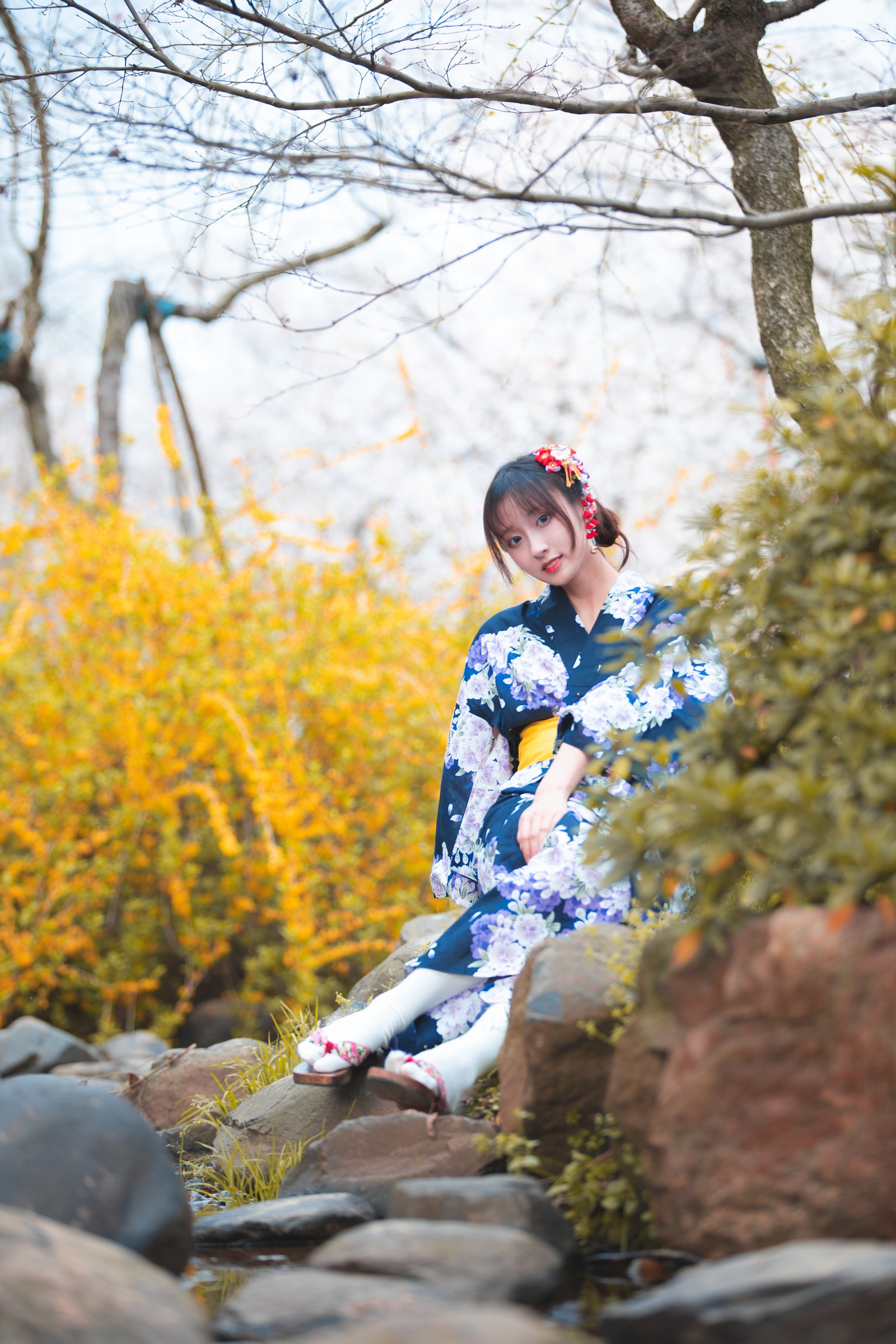 冬马路纱 樱园浴衣 写真合集｜日系和风 私房摄影（9P｜133MB）插图6