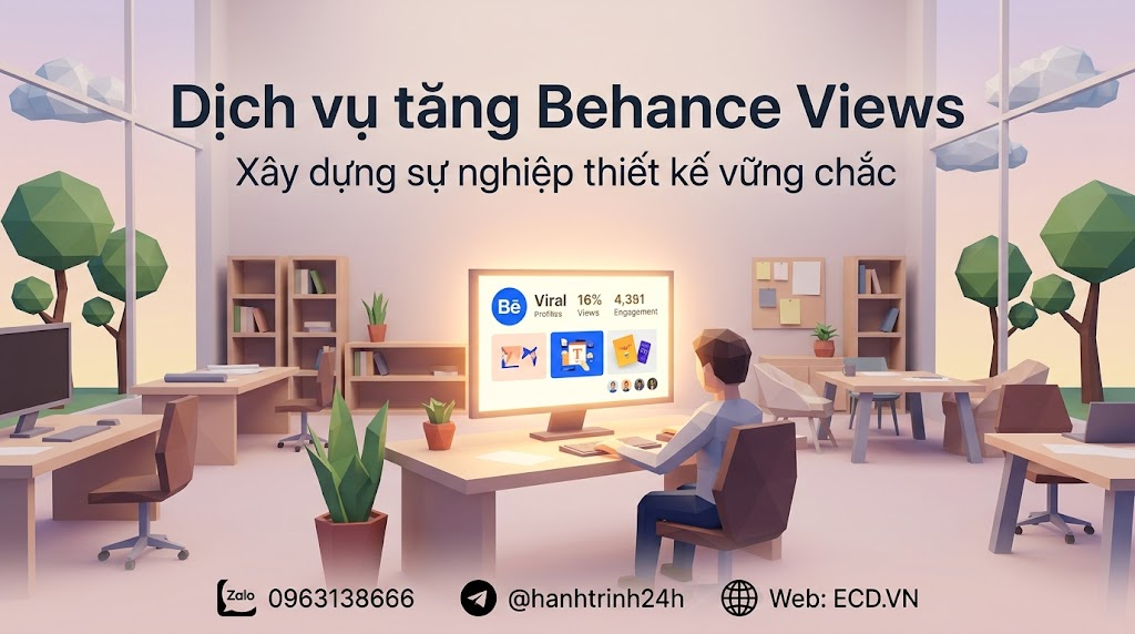 tăng behance views bền vững tăng impression