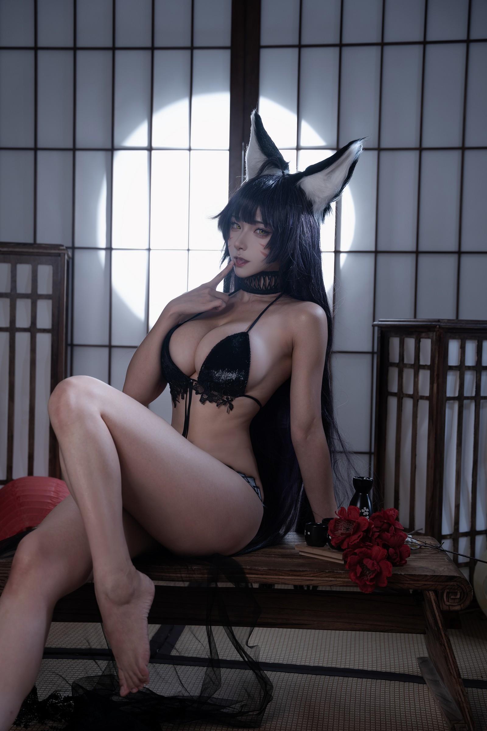 Seya-狮砸 – 碧蓝航线 武藏 泳装 Cosplay 高清写真（13P-150.9MB）插图4