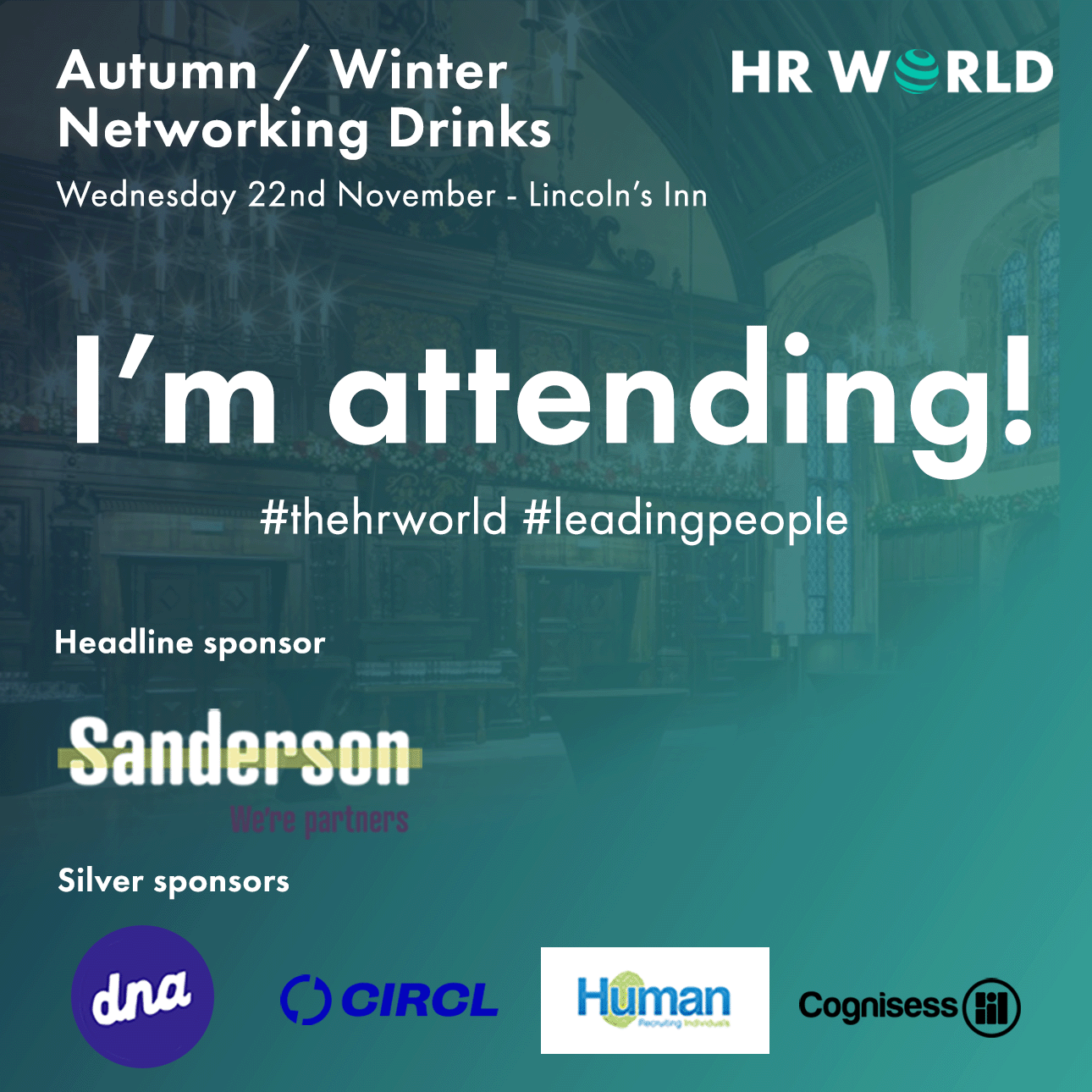 I'm attending HRW event — Postimages