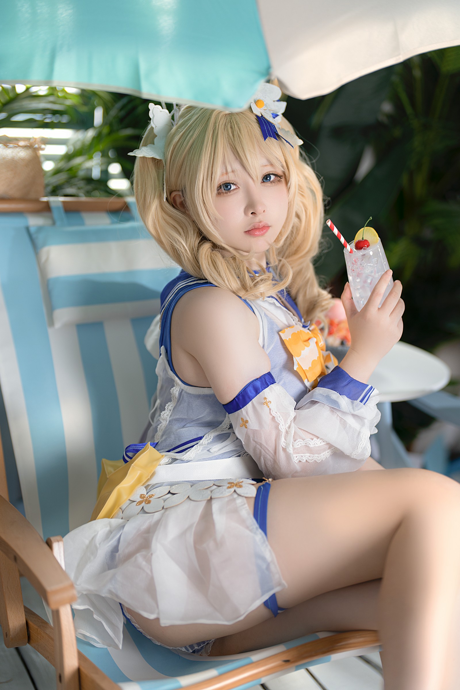樱梨梨 芭芭拉 泳装 Cosplay 写真集｜原神角色高清摄影（30P｜576MB）插图6