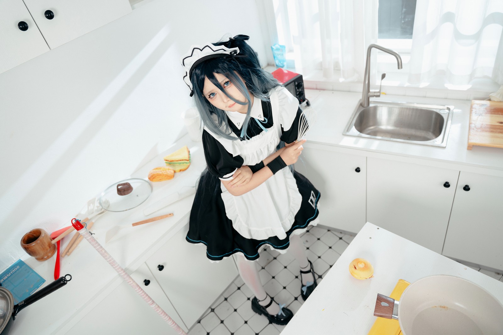 喜欢爱理吗COS写真：碧蓝航线独角兽婚纱高清套图（31P-172.5M）插图1