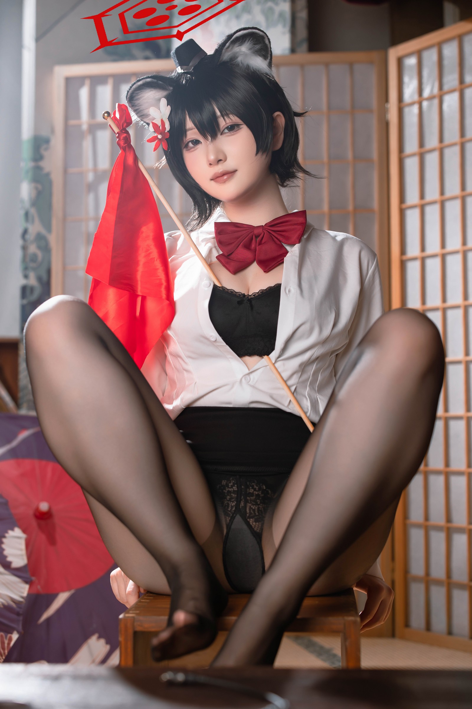 屿鱼 Yuyu 蔚蓝档案 春日椿 导游主题 Cosplay 写真集（55P｜156MB）插图4