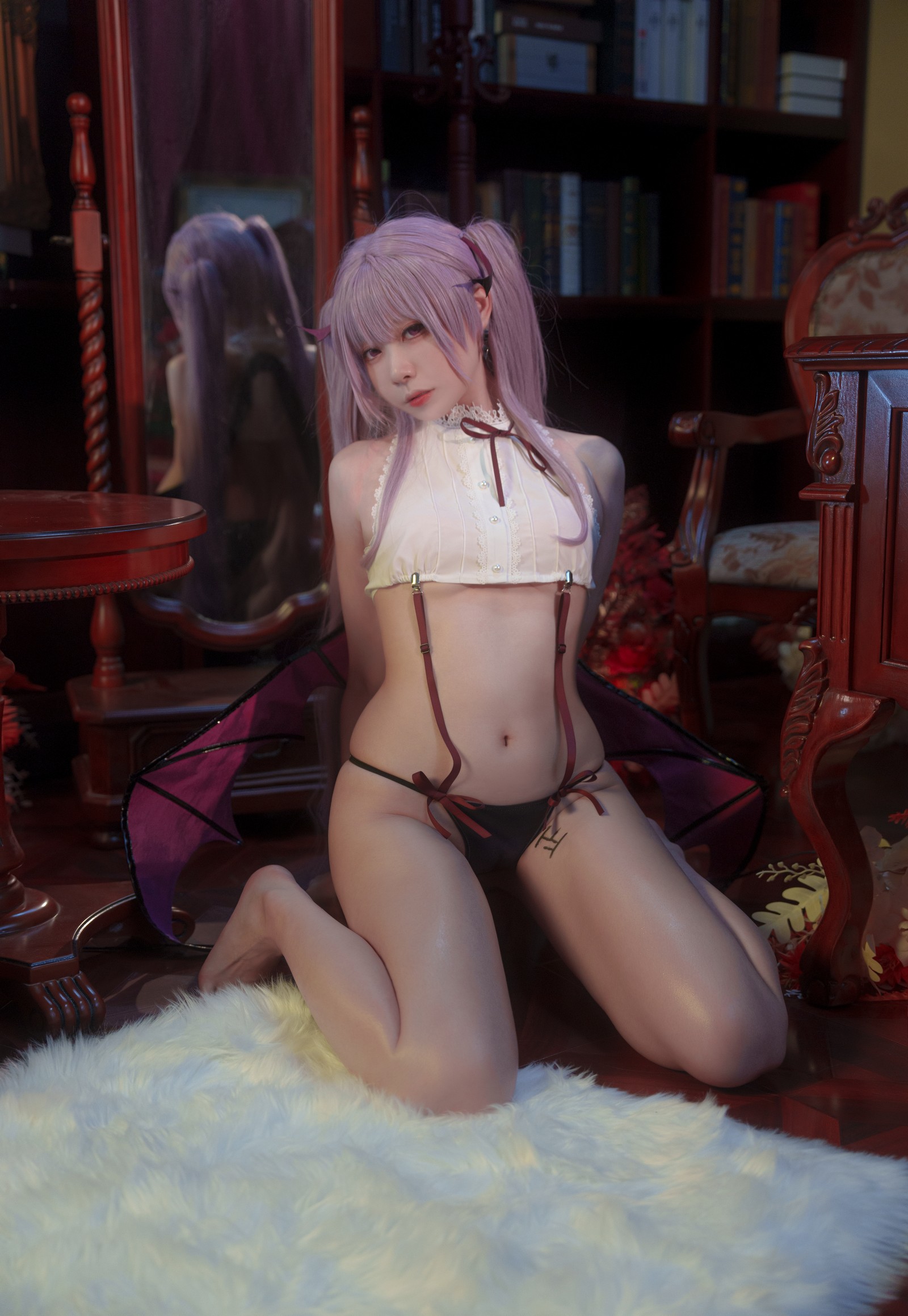 安食Ajiki 笨拙的小恶魔写真集 – 萌系COS & 性感魅力 [44P-1.18G]插图4