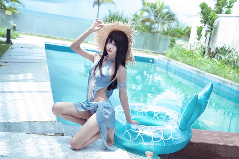 艾西Aiwest 永劫无间顾清寒Cosplay写真图集 游戏角色高清美图 18P (183M)插图3