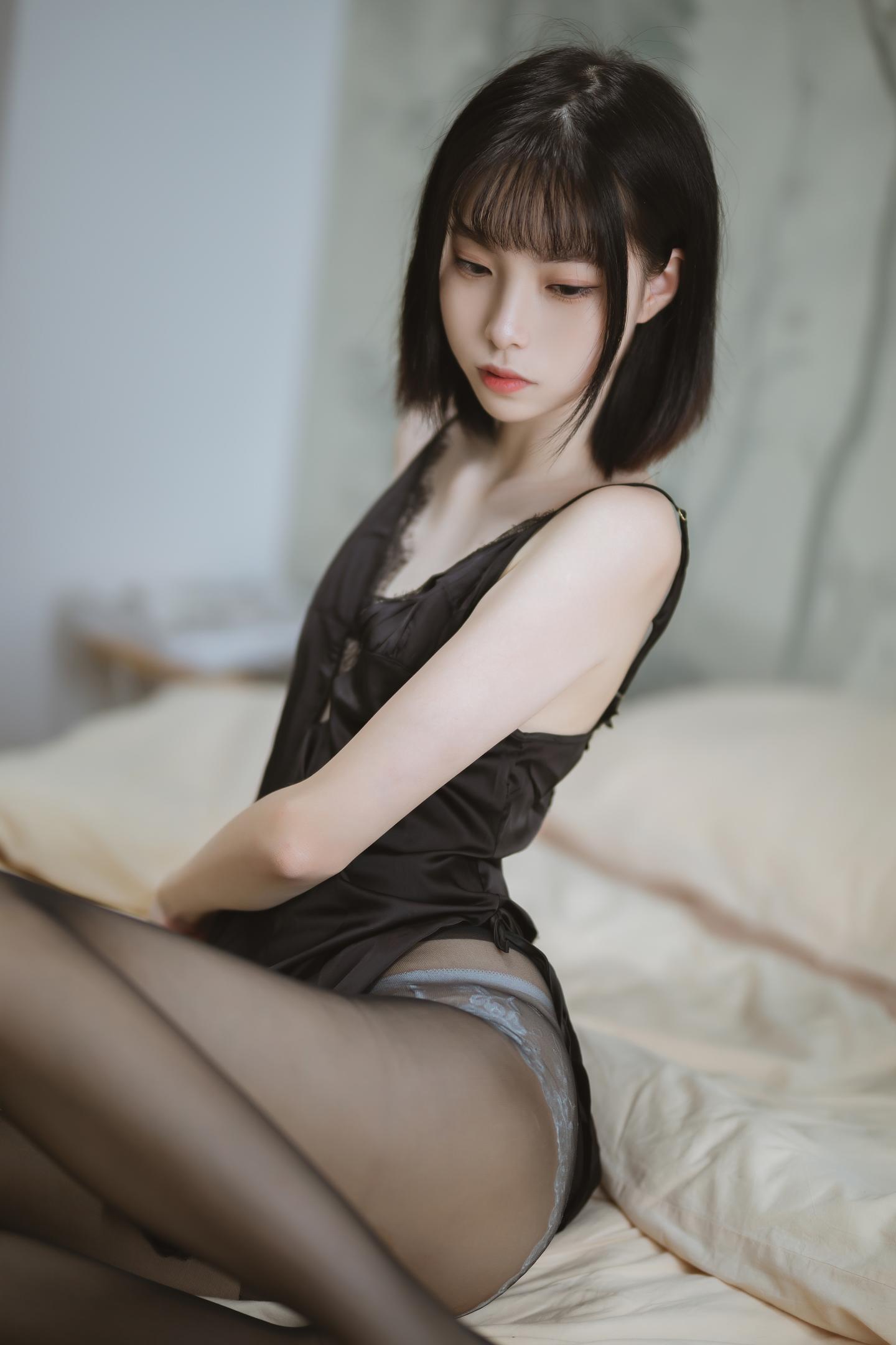 许岚LAN NO.006 黑色蕾丝睡衣 25
