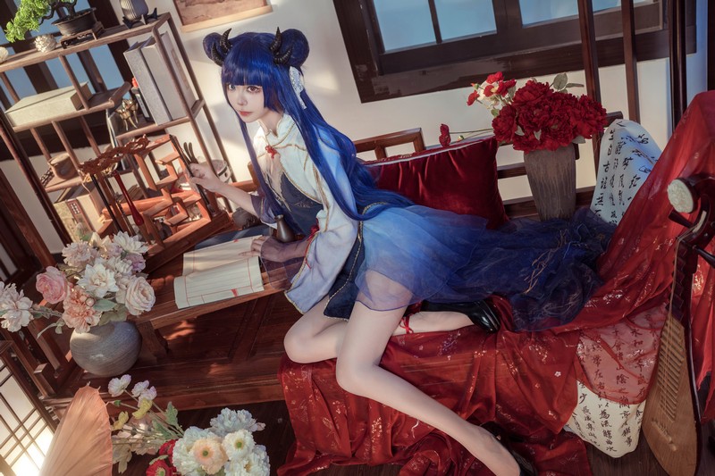 艾西Aiwest 伊吹新年旗袍Cosplay写真图集 新年主题高清图集 35P (396.8M)插图5