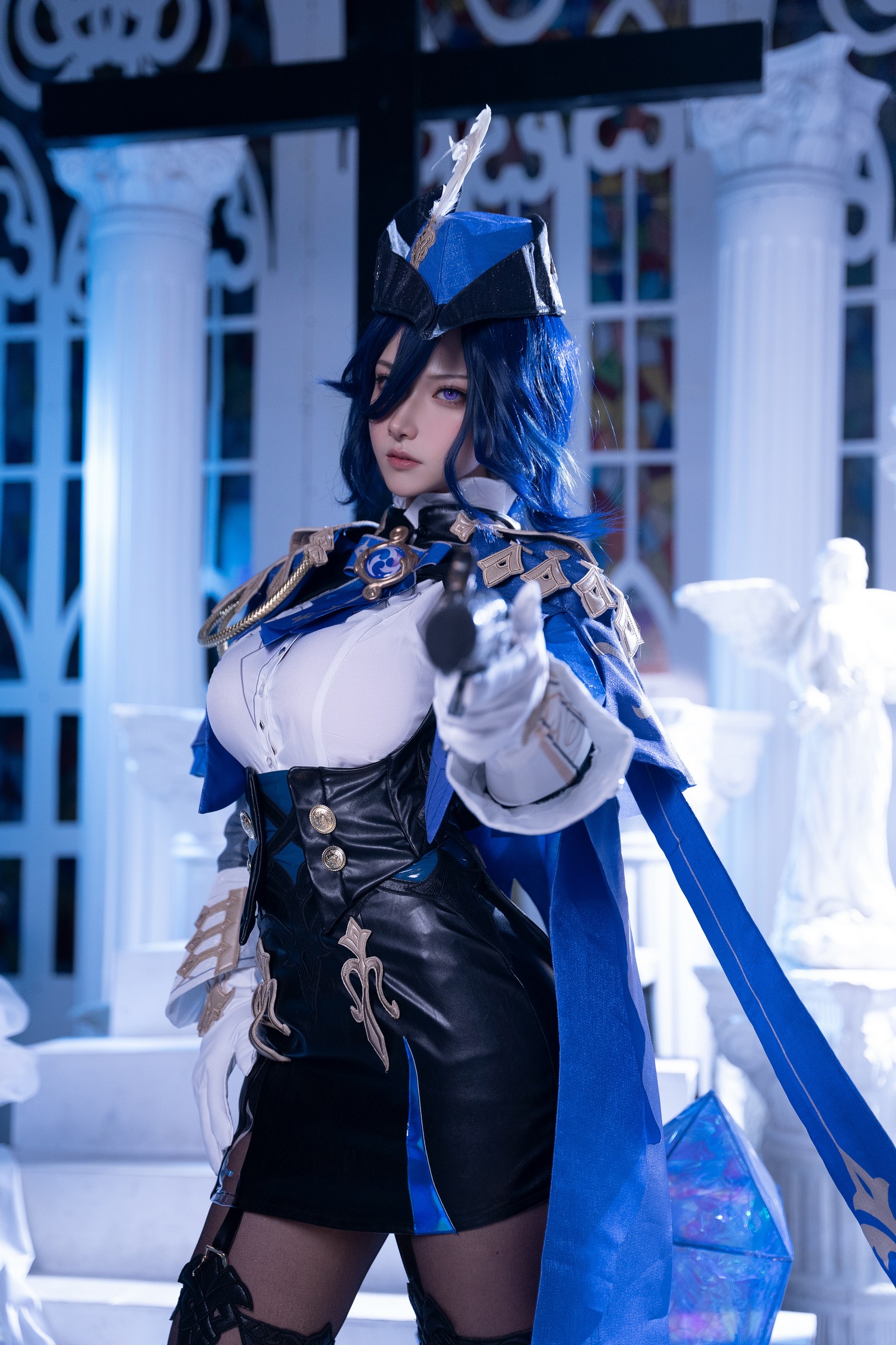 Seya-狮砸 – 原神 克洛琳德 Cosplay 高清写真(9P-104MB)