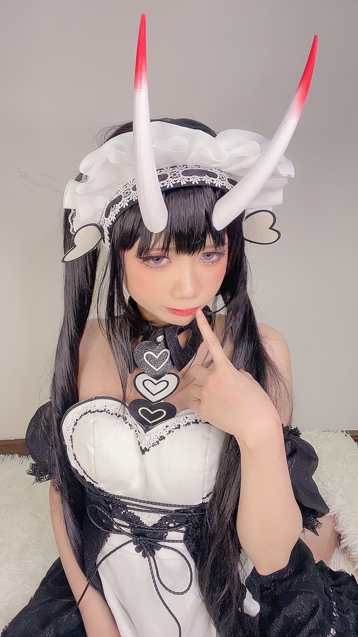 PoppaChan Noshiro Maid Cosplay (Azur Lane) – 117 Photos 11 Videos 408MB插图4