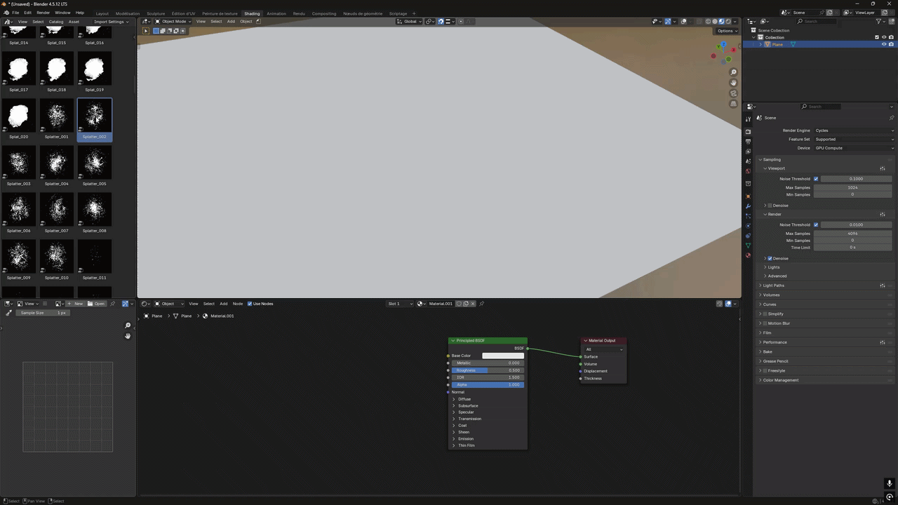 Drag and drop alpha from Blender Asset Browser