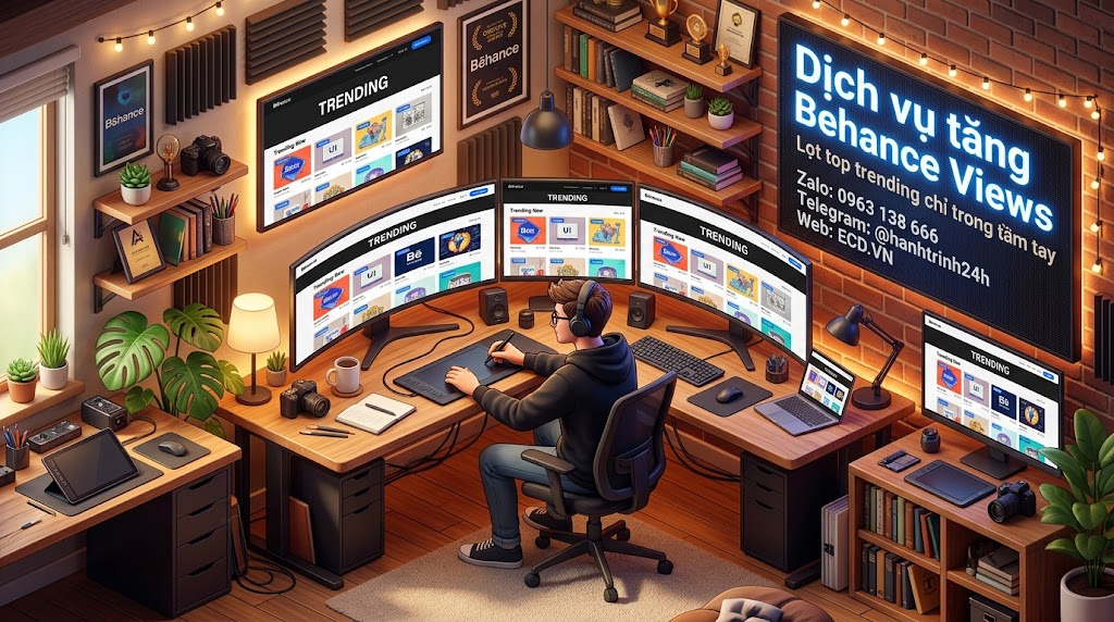 dịch vụ tăng behance views top tăng lượt xem