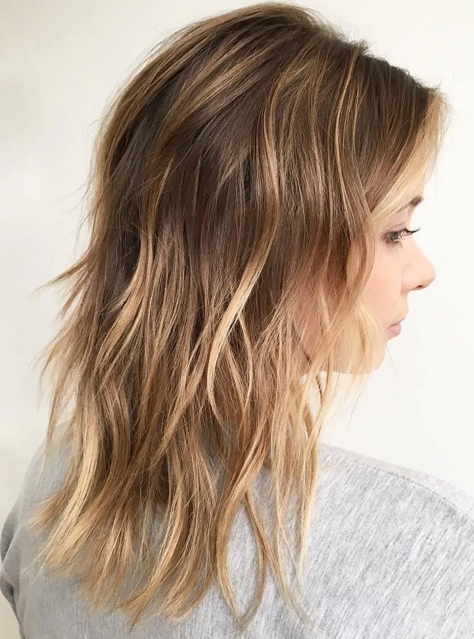 Caramel Highlights on Thin Hair