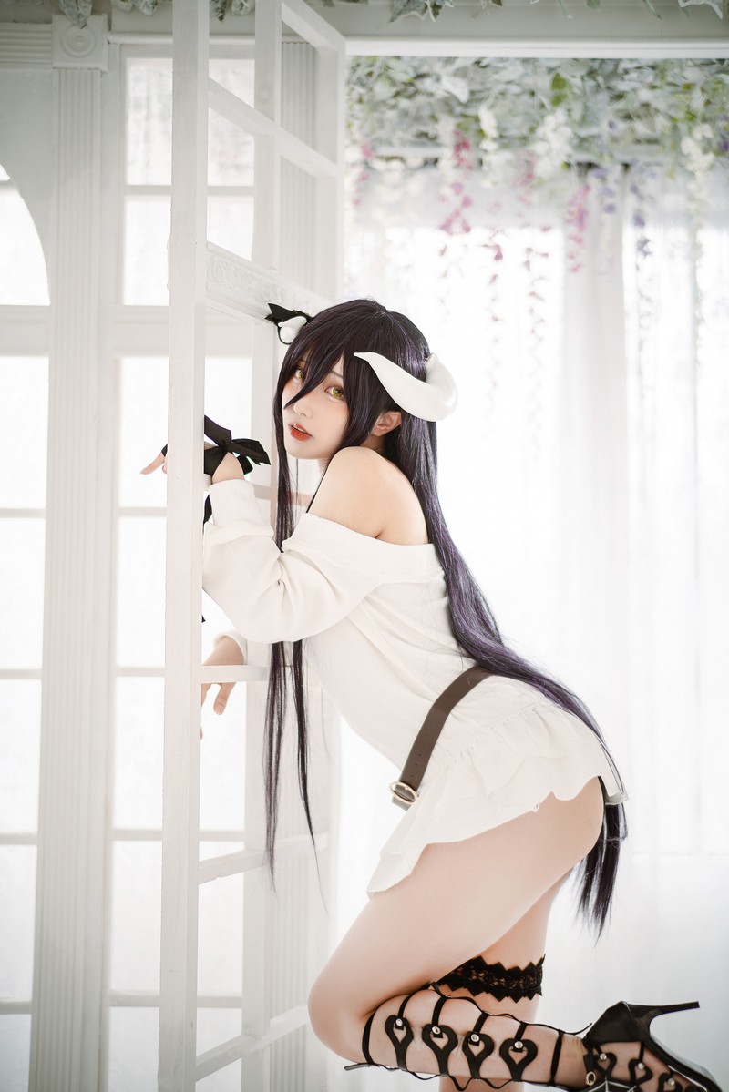 切切Celia 雅儿贝德 Albedo Cosplay Overlord 写真 39P插图