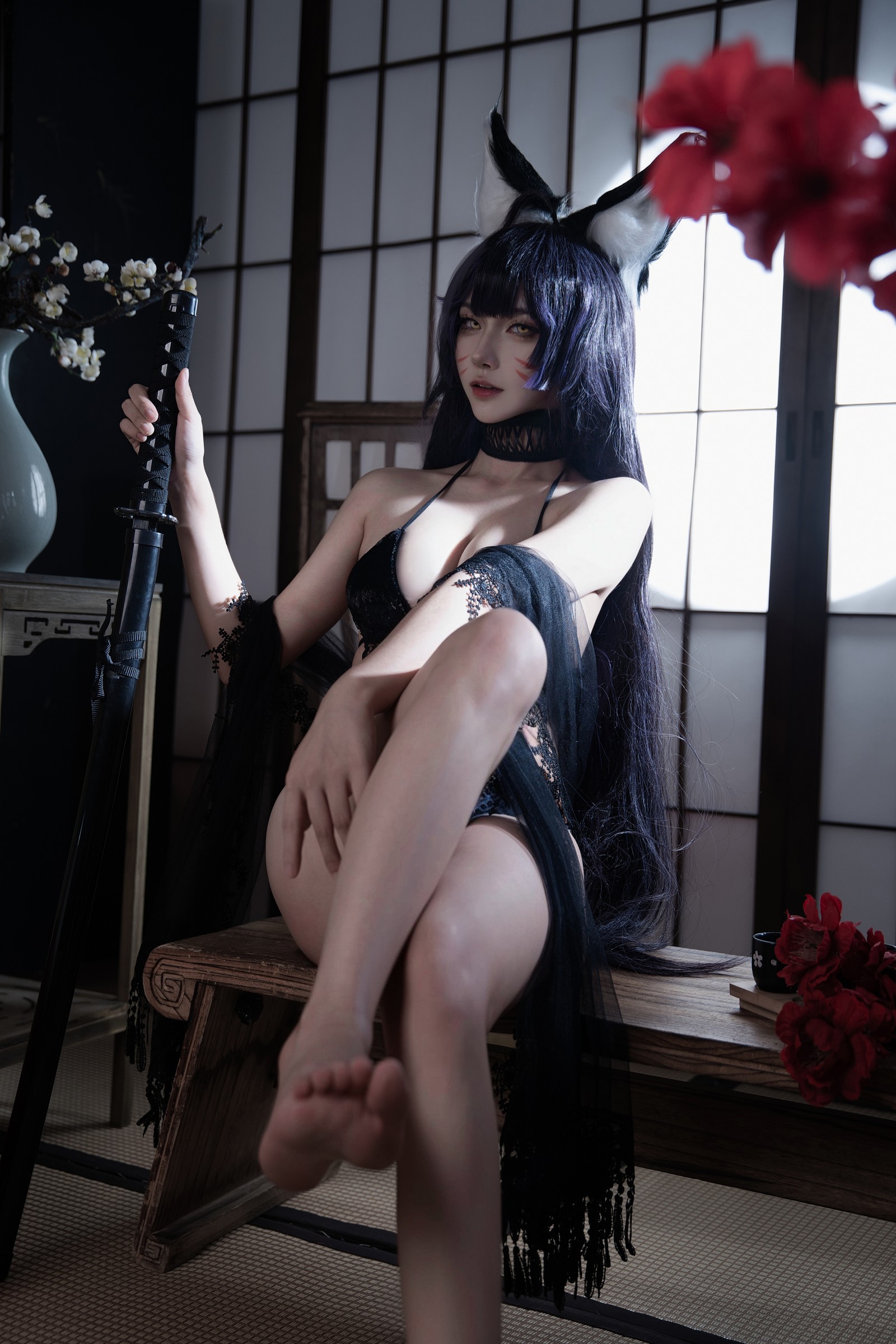 Seya-狮砸 – 碧蓝航线 武藏 泳装 Cosplay 高清写真（13P-150.9MB）插图3