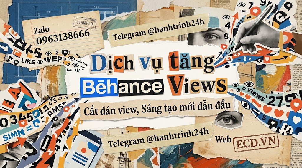 dịch vụ tăng behance views hàng đầu project behance