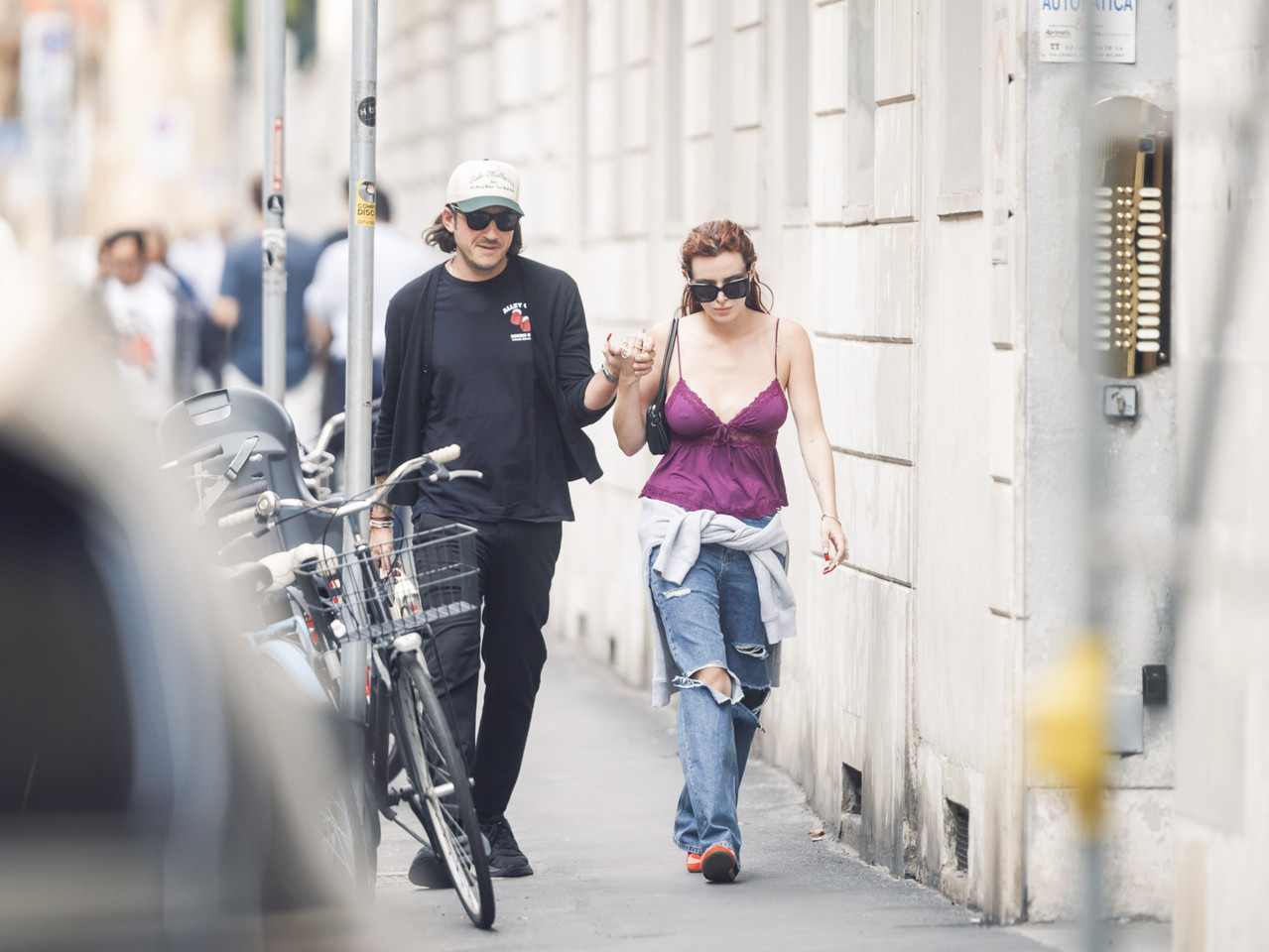 Bella Thorne Braless In Milan20