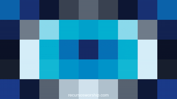 loop vj píxeles teal azul ondas concéntricas