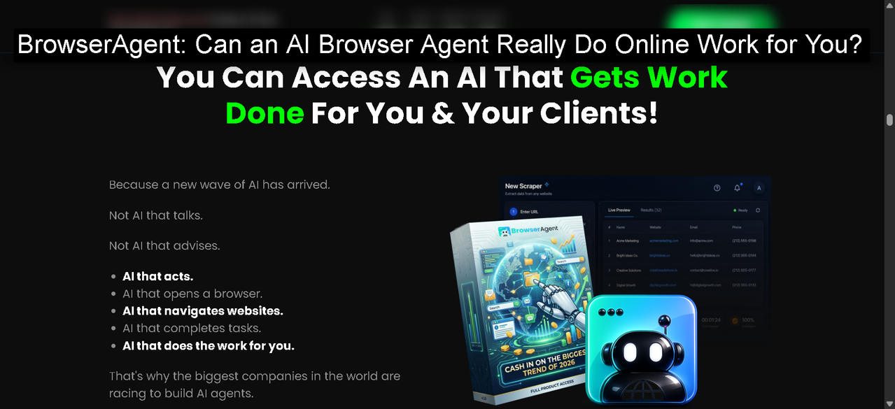 BrowserAgent Review: Can an AI Browser Agent Really Do Online Work for You?