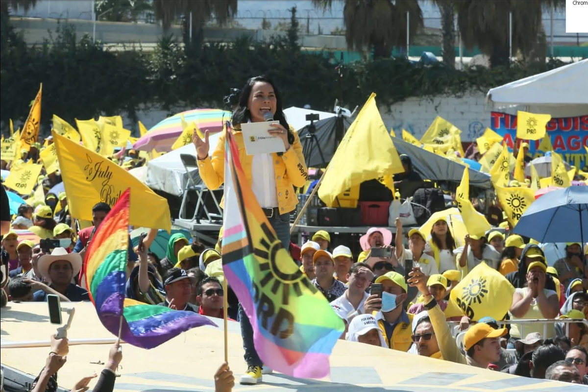 'Mi corazón es de izquierda': Del Moral toma protesta como candidata del PRD por el Edomex