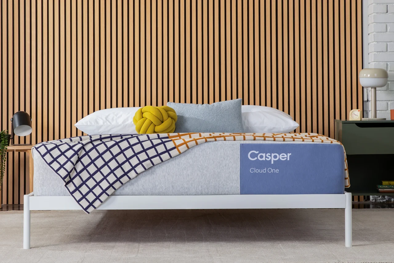 Casper mattress on a bed frame