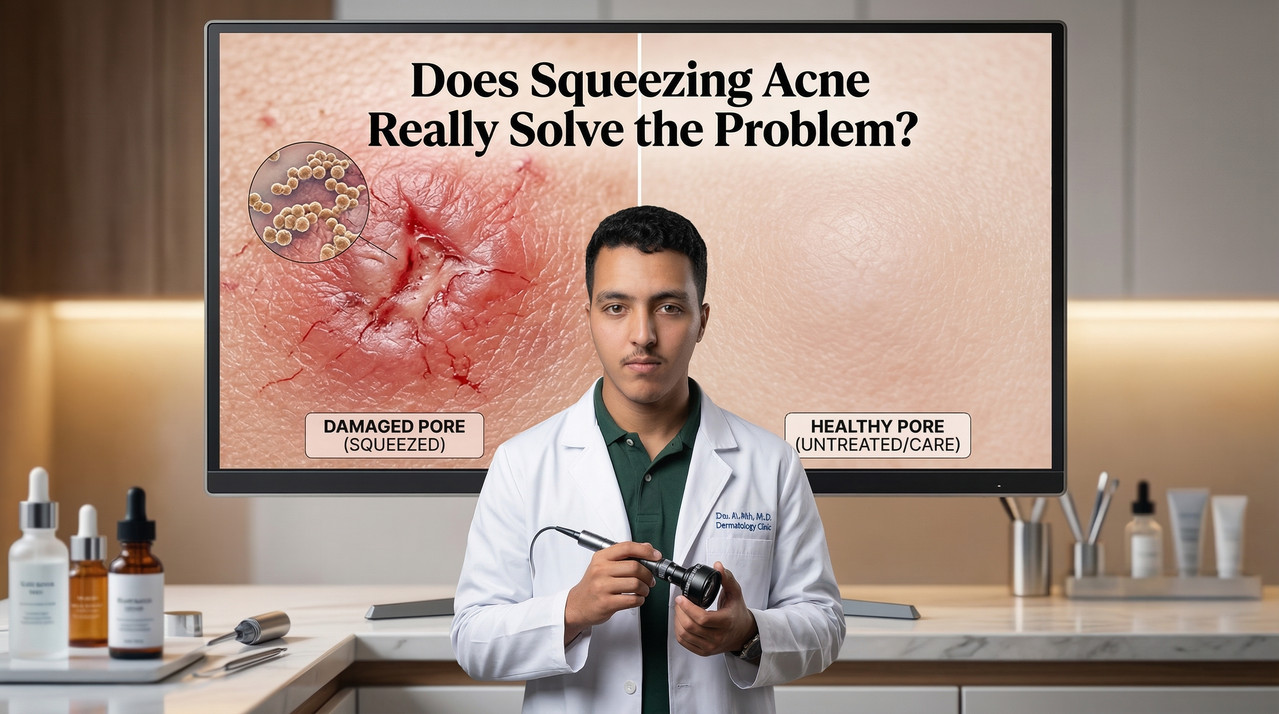 Acne treatment guide - showing proper skincare routine