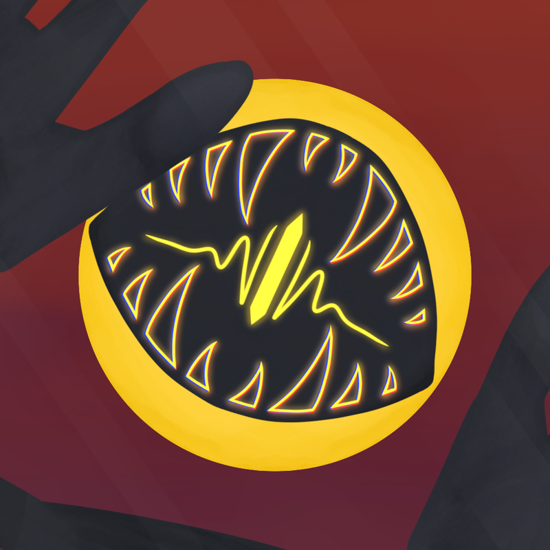 backup pfp from vamps vs werewolves year in art fight, made before i decided which team to join lmao peach looking close at the viewer like through a camera, with their hands pressed up against the screen