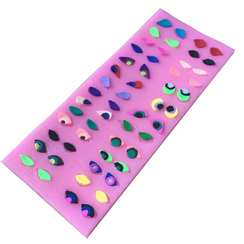 Molde silicona plantilla marcador ojos para fondant pastel pasta fría