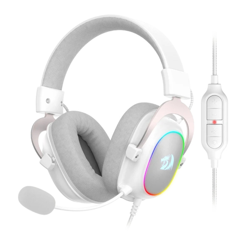 AURICULAR GAMER REDRAGON ZEUS X H510 RGB WHITE