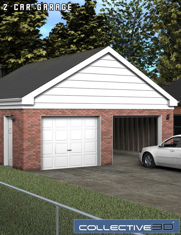 Collective3d Two-Car Garage